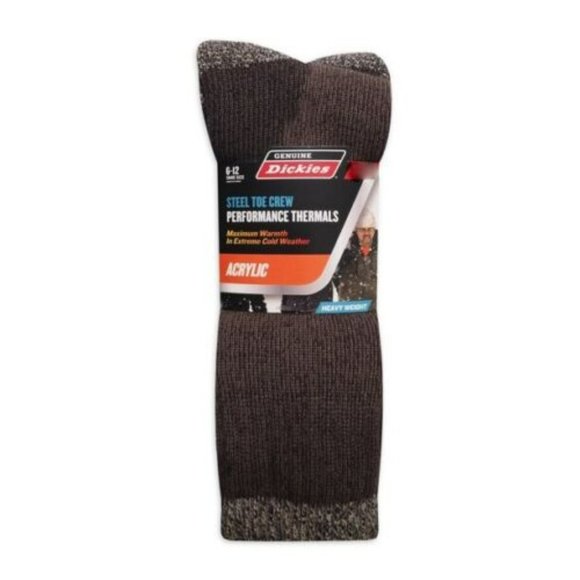 6-12 NEW DICKIES EXTRA THICK STEEL TOE ACRYLIC PERFORM THERMAL SOCKS 1 PR LD 05 - Picture 1 of 11